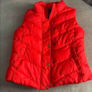 Fun red quilted vest. Perfect for fall!